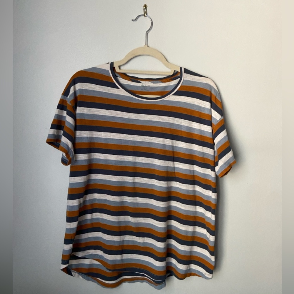 Madewell Striped Whisper Cree Neck Tee